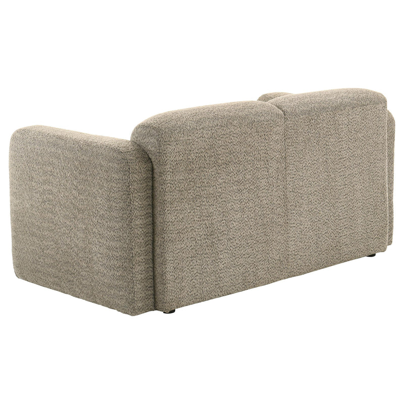 Dorset 3-piece Upholstered Round Track Arm Sofa Set Brown - 509814-S3