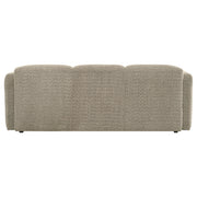 Dorset Fabric Upholstered Round Track Arm Sofa Brown - 509814