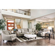 Dorset Ivory/Pattern Ottoman - SM8564-OT