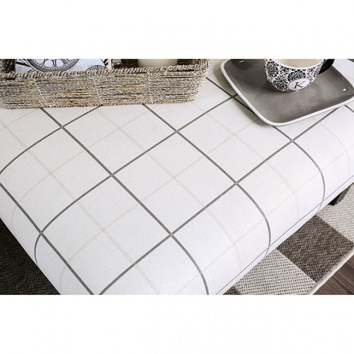Dorset Ivory/Pattern Ottoman - SM8564-OT