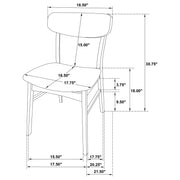 Dortch 5-piece Oval Solid Wood Dining Set Walnut - 108461-S5