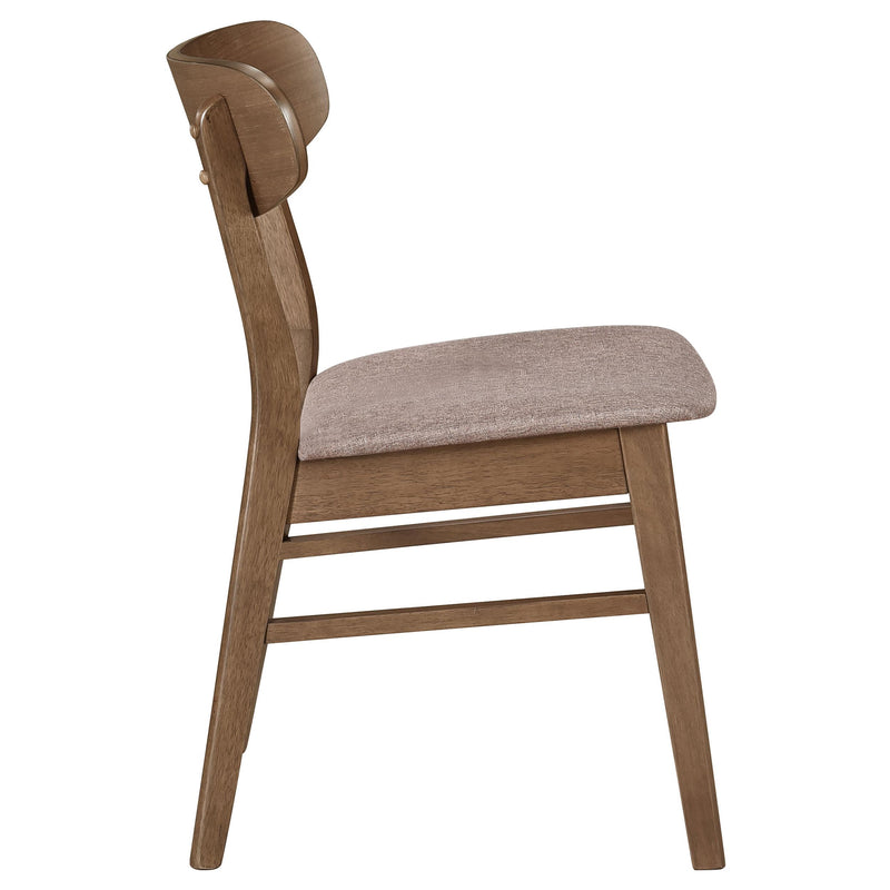 Dortch Dining Side Chair Walnut and Brown (Set of 2) - 108462