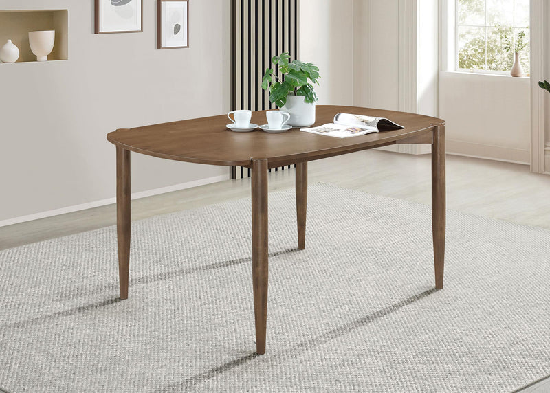 Dortch Oval 63-inch Solid Wood Dining Table Walnut - 108461