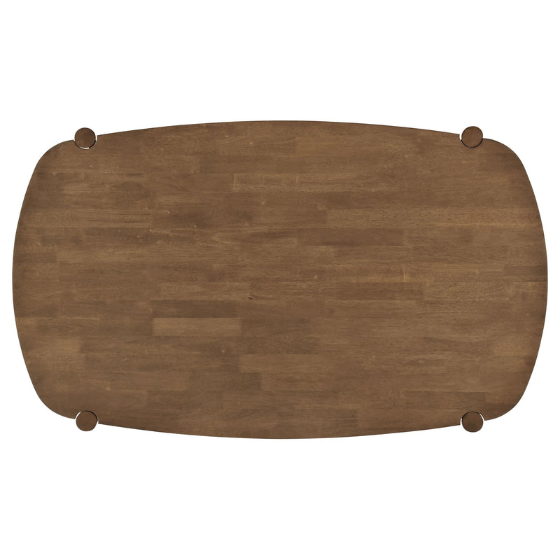 Dortch Oval 63-inch Solid Wood Dining Table Walnut - 108461