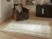 Dot Cream/Brown/Taupe 5' x 7' Area Rug - R407652
