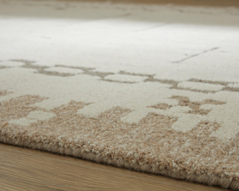 Dot Cream/Brown/Taupe 5' x 7' Area Rug - R407652