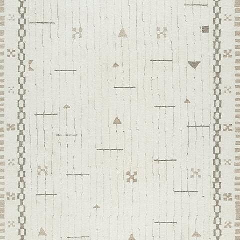 Dot Cream/Brown/Taupe 7'8" x 10' Area Rug - R407651