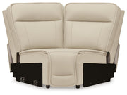 Double Deal Almond 4-Piece Reclining Sectional - U13001S6