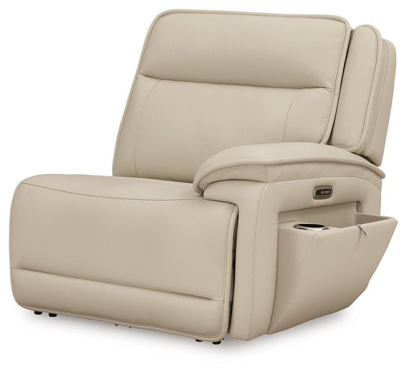 Double Deal Almond 4-Piece Reclining Sectional - U13001S6