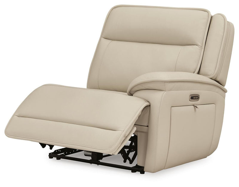 Double Deal Almond 4-Piece Reclining Sectional - U13001S6