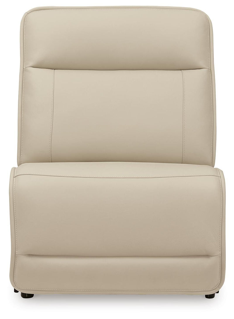 Double Deal Almond 5-Piece Reclining Sectional with Console - U13001S8