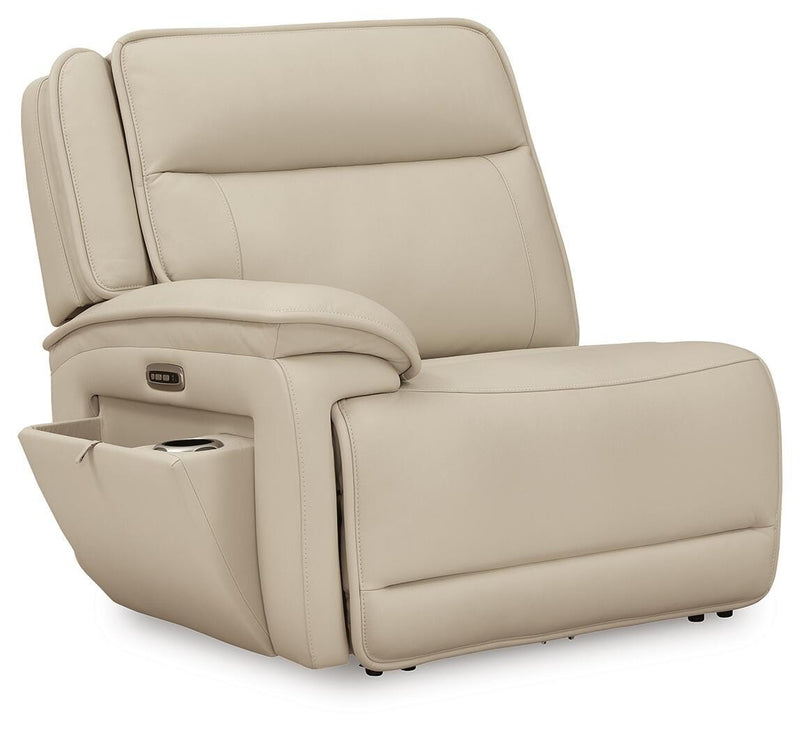Double Deal Almond 5-Piece Reclining Sectional with Console - U13001S8