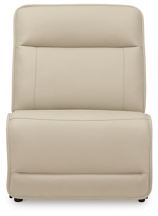 Double Deal Almond 5-Piece Reclining Sectional with Console - U13001S8