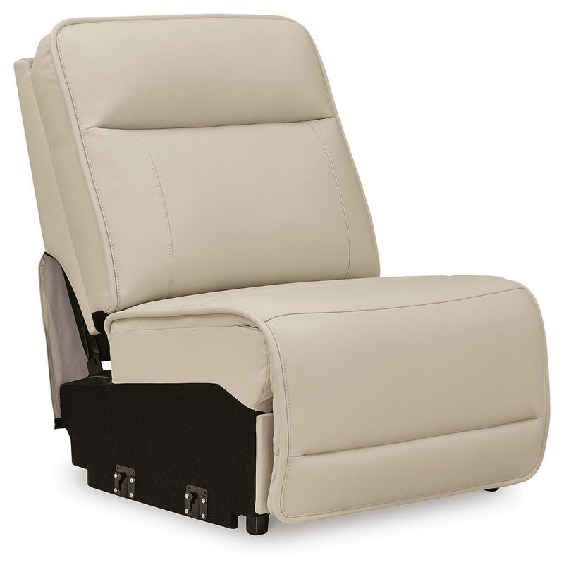 Double Deal Almond 5-Piece Reclining Sectional with Console - U13001S8
