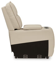 Double Deal Almond 5-Piece Reclining Sectional with Console - U13001S8