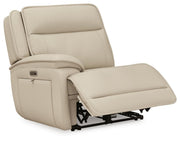Double Deal Almond 5-Piece Reclining Sectional with Console - U13001S8