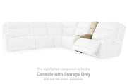Double Deal Almond Console with Storage - U1300157