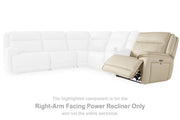 Double Deal Almond Right-Arm Facing Power Recliner - U1300162