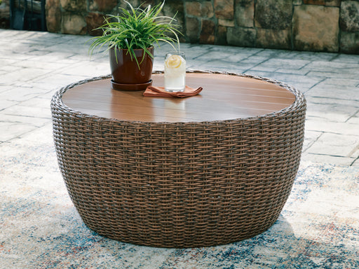 Double Point Beige Outdoor Coffee Table - PCP503-708