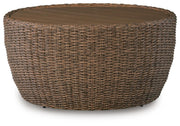Double Point Beige Outdoor Coffee Table - PCP503-708