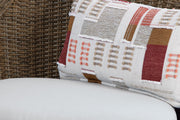 Double Point Outdoor Sofa, Loveseat and 2 Lounge Chairs with Coffee Table in Beige - PKG024029