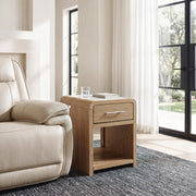 Dovander White/Natural End Table - T1121-3