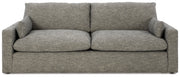 Dramatic Sofa, Loveseat, Chair and Ottoman in Granite - PKG016066