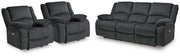 Draycoll Power Reclining Sofa and 2 Power Recliners - 76504U12