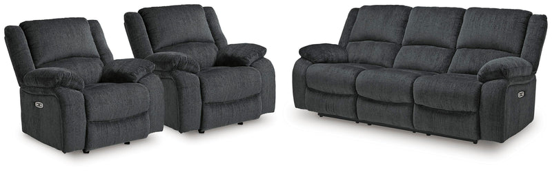 Draycoll Power Reclining Sofa and 2 Power Recliners - 76504U12