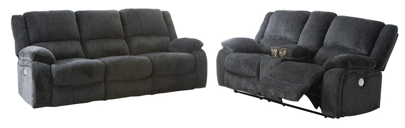 Draycoll Slate Power Reclining Living Room Set - Gate FurnitureLiving Room Set