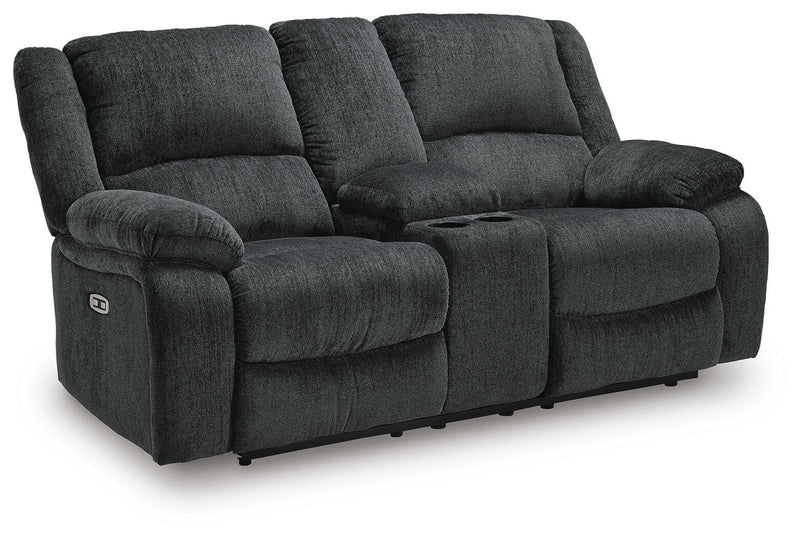 Draycoll Slate Power Reclining Loveseat and Power Recliner - 76504U8