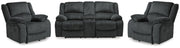 Draycoll Slate Reclining Loveseat and 2 Recliners - 76504U10