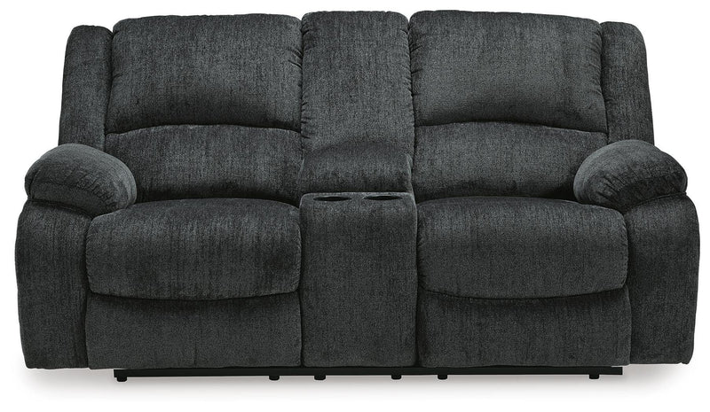 Draycoll Slate Reclining Loveseat with Console and Recliner - 76504U7