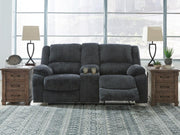 Draycoll Slate Reclining Loveseat with Console and Recliner - 76504U7