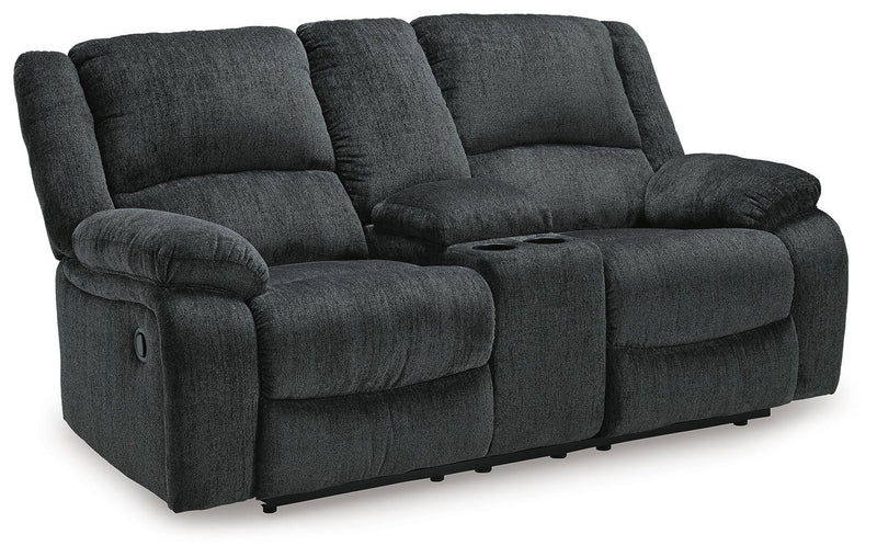 Draycoll Slate Reclining Loveseat with Console and Recliner - 76504U7