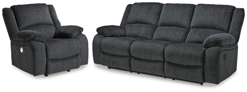 Draycoll Slate Reclining Sofa and Power Recliner - 76504U9