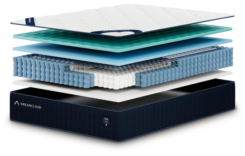 DreamCloud Classic Hybrid White Queen Mattress - M13531