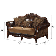 Dreena Loveseat W/3 Pillows - 05496