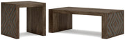 Dreggan Coffee Table with 1 End Table in Brown - PKG020845