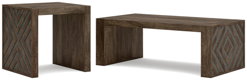 Dreggan Coffee Table with 1 End Table in Brown - PKG020845