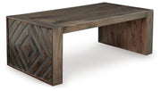 Dreggan Coffee Table with 1 End Table in Brown - PKG020845