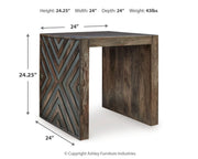 Dreggan Coffee Table with 1 End Table in Brown - PKG020845