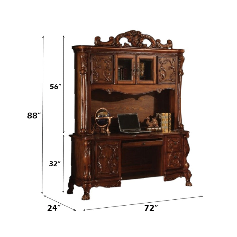 Dresden Executive Computer Desk W/Hutch - 12172