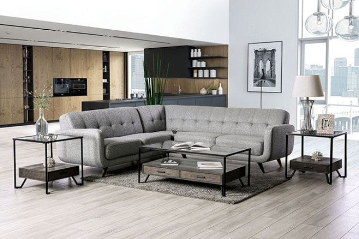 Dresden Light Gray Sectional - SM6042-SECT