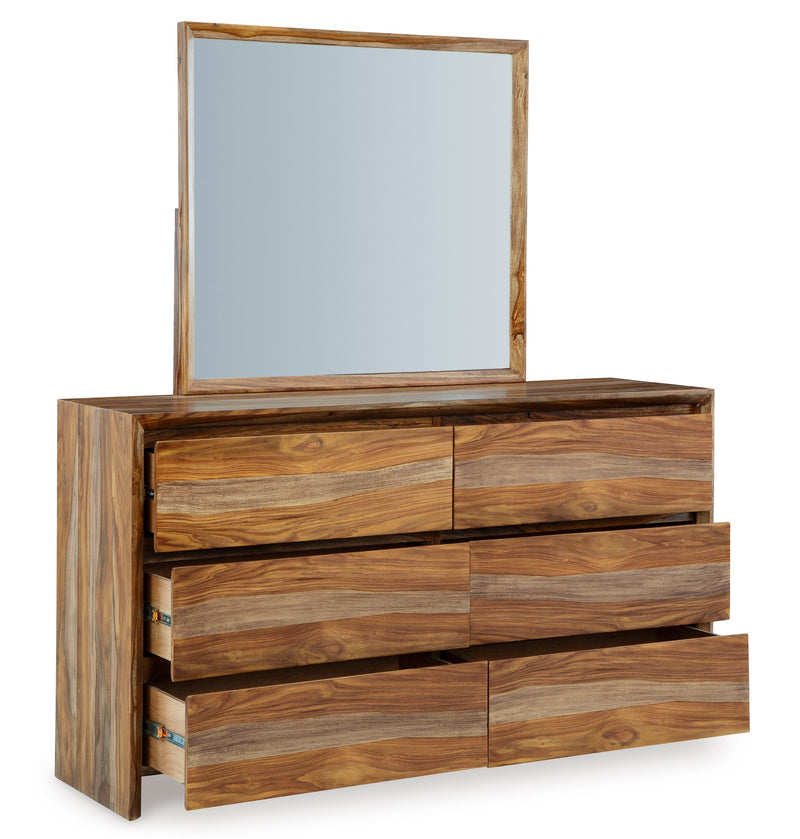 Dressonni Brown Panel Bedroom Set - Gate FurnitureBedroom Set