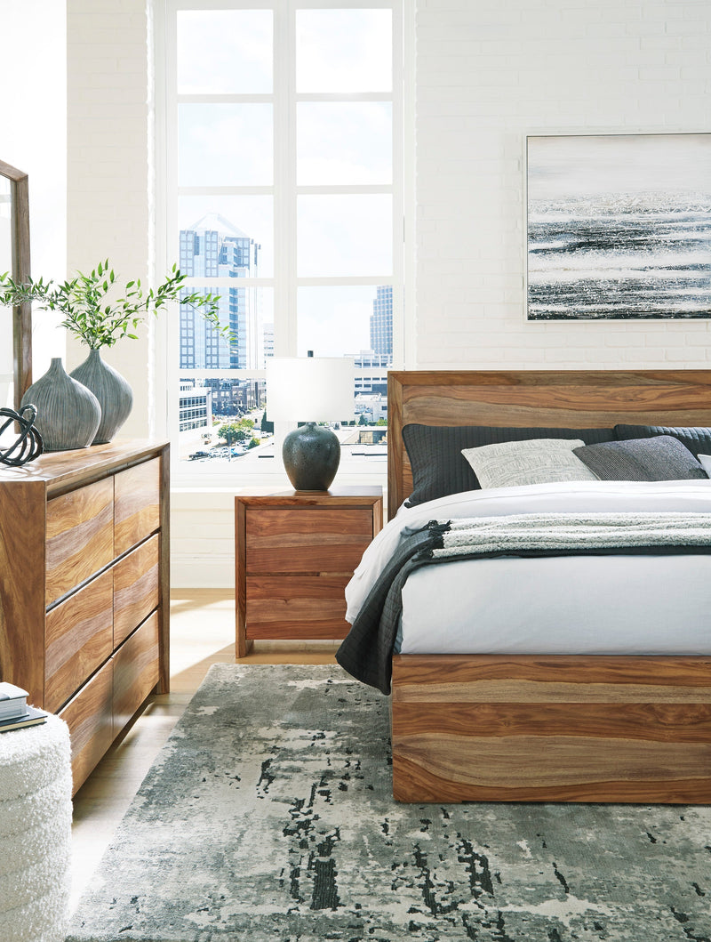 Dressonni Brown Panel Bedroom Set - Gate FurnitureBedroom Set