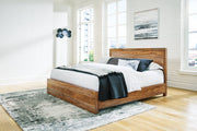 Dressonni Brown Queen Panel Bed - Gate FurnitureQueen Bed