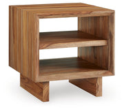 Dressonni Coffee Table with 1 End Table in Brown - PKG020849