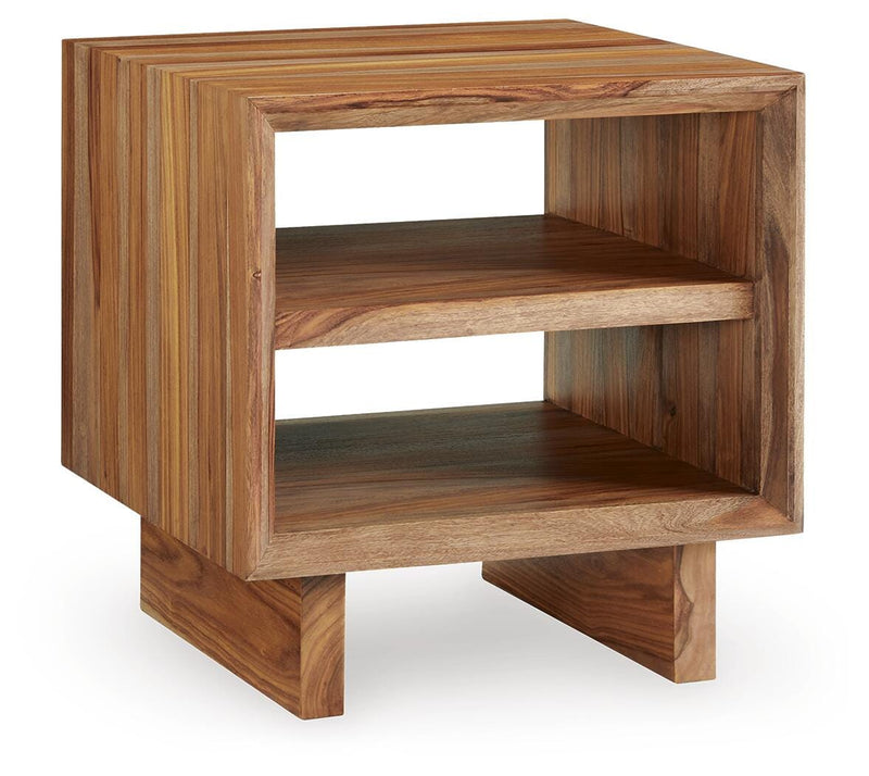 Dressonni Coffee Table with 2 End Tables in Brown - PKG020850