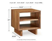 Dressonni Coffee Table with 2 End Tables in Brown - PKG020850